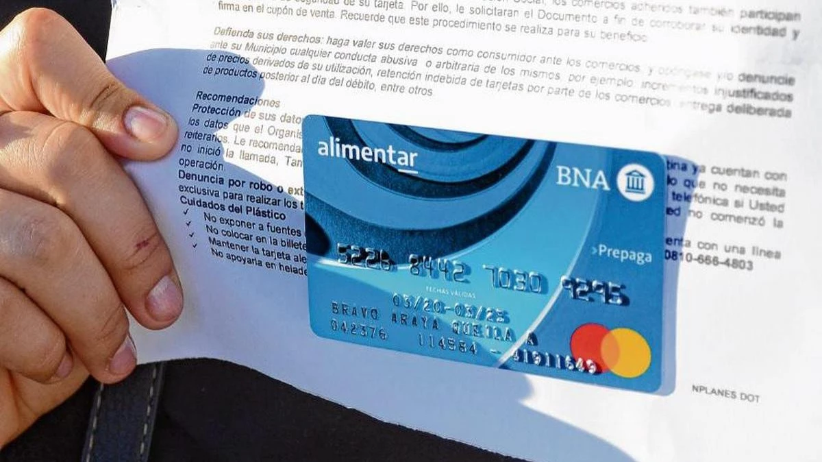 Nuevo aumento de la Tarjeta Alimentar en noviembre