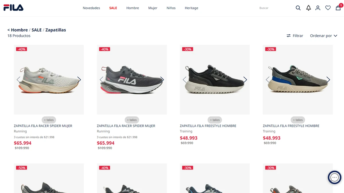 Buzos fila originales clearance