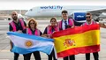 Aterrizó el primer avión de la aerolínea que conecta una ciudad del interior con Madrid