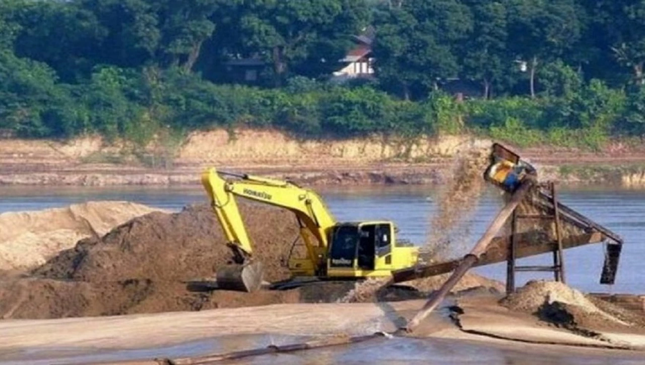 Clausuraron la planta de lavado de la arenera Cristamine en Ibicuy