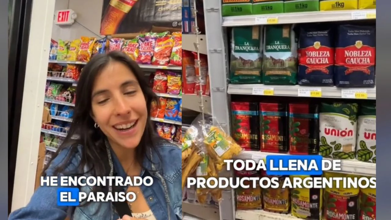 VIDEO | Encontró productos argentinos en un supermercado de EEUU y enloqueció con los precios: "El paraíso"
