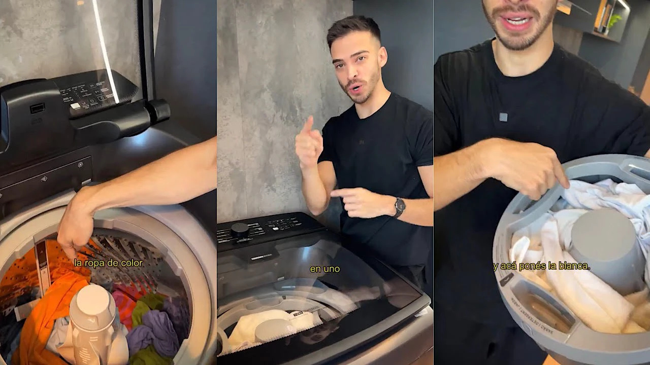 Este lavarropas permite lavar ropa blanca y de color al mismo tiempo: cuánto sale