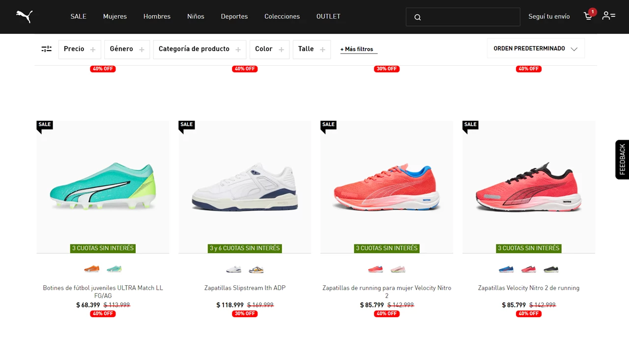 Cómo comprar botines y zapatillas a mitad de precio en el outlet online de Puma