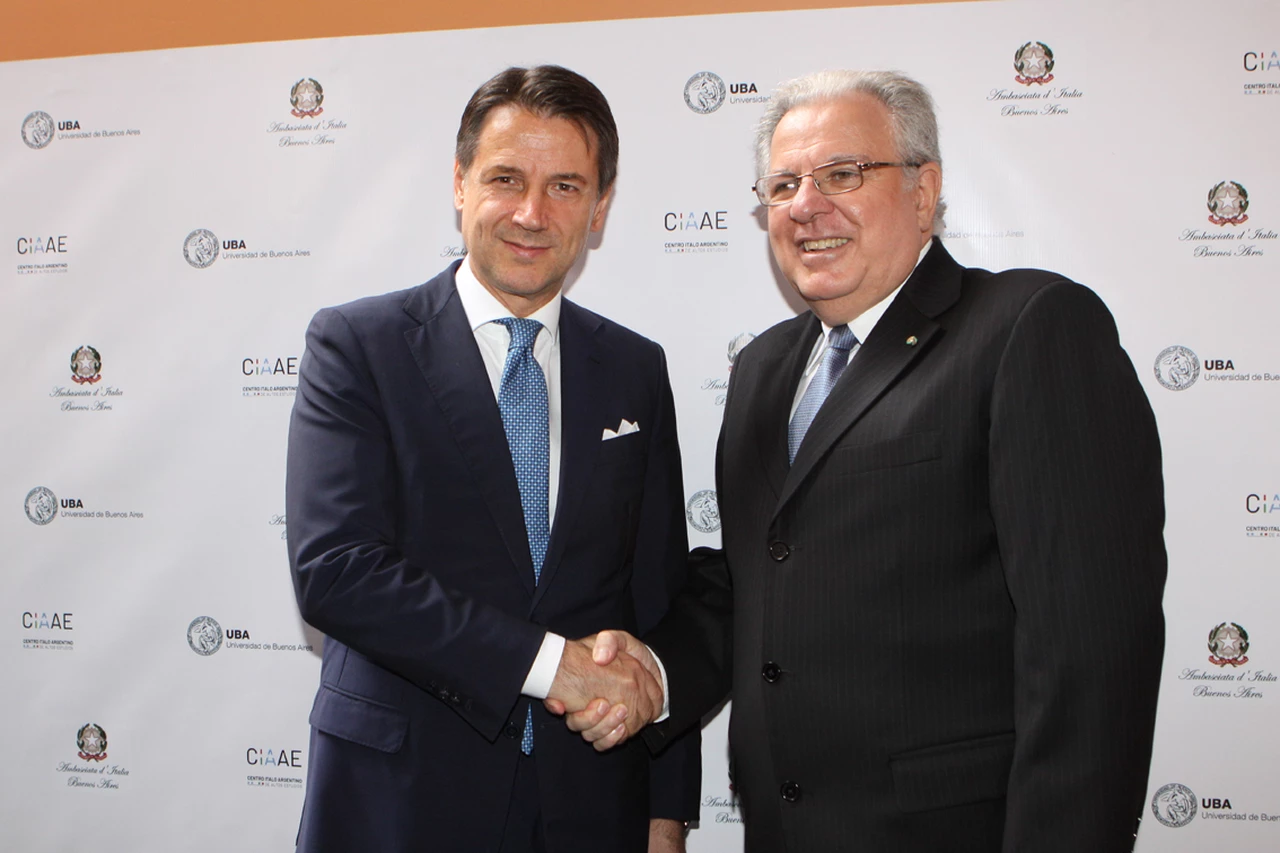 Junto al primer ministro italiano, la UBA inauguró un centro ítalo-argentino de altos estudios