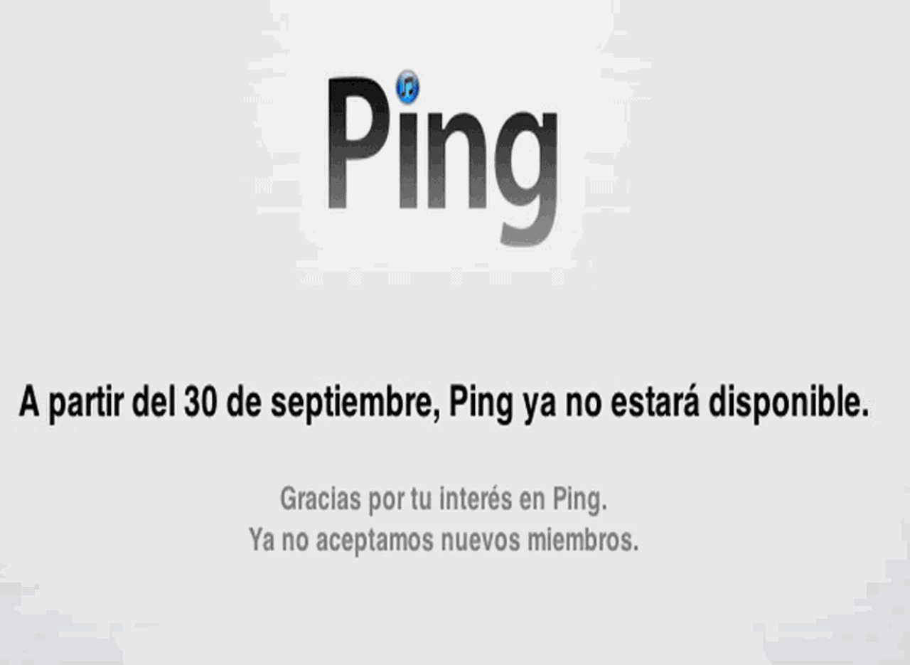 La fallida red social de Apple "Ping" ya tiene fecha de vencimiento: 30 de septiembre