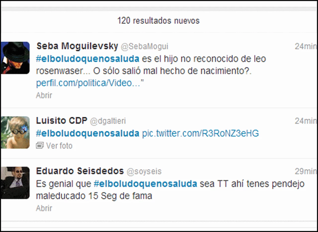 Tras el "oso" a Mauricio Macri, #elboludoquenosaluda es TT en Twitter