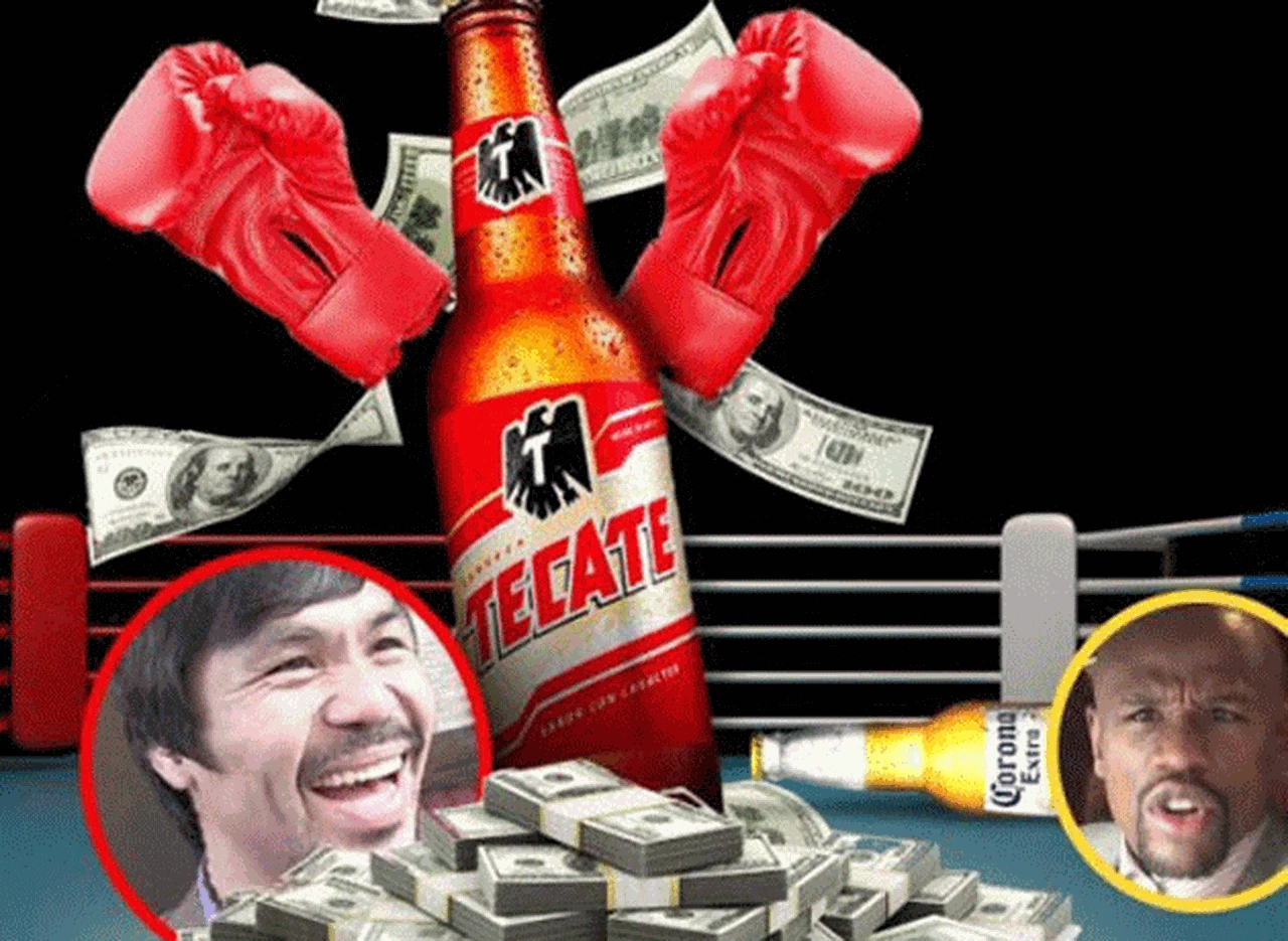 La marca de cerveza que sigue a Pacquiao se impuso para ser la patrocinante de la pelea 