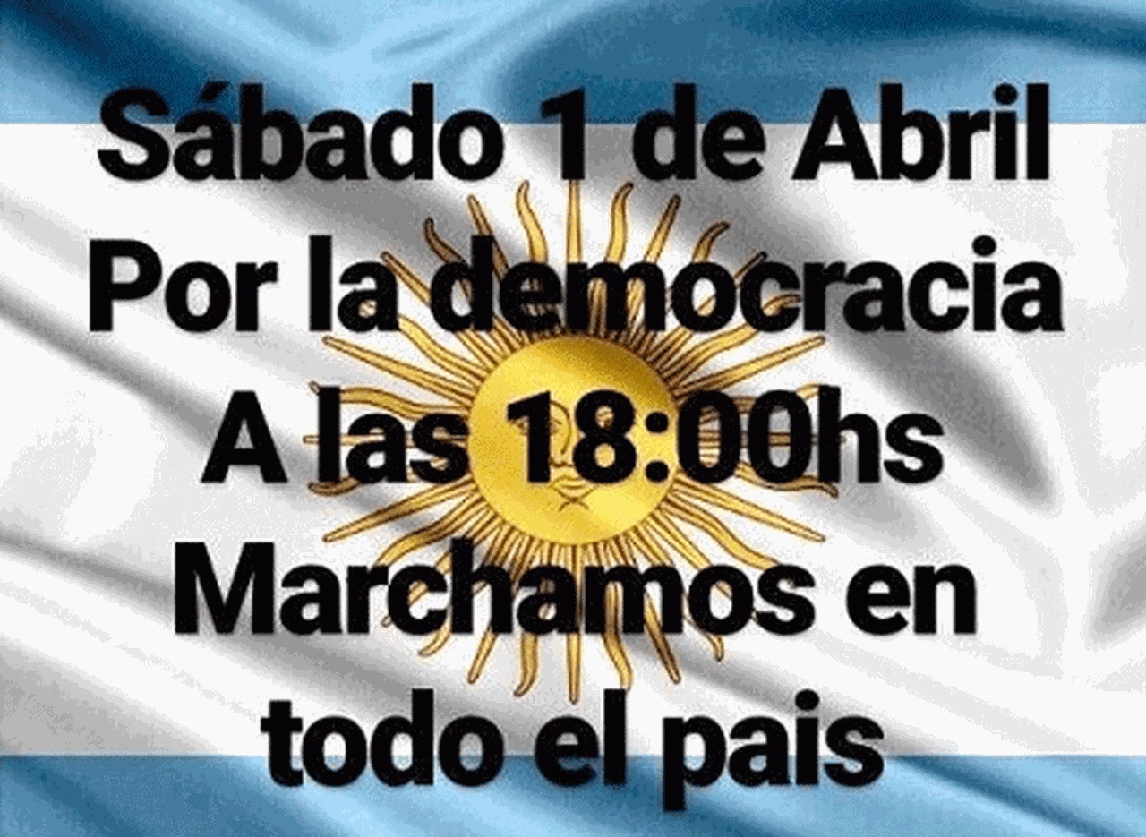 Cobra fuerza en la web la marcha del próximo sábado para "bancar" a Macri