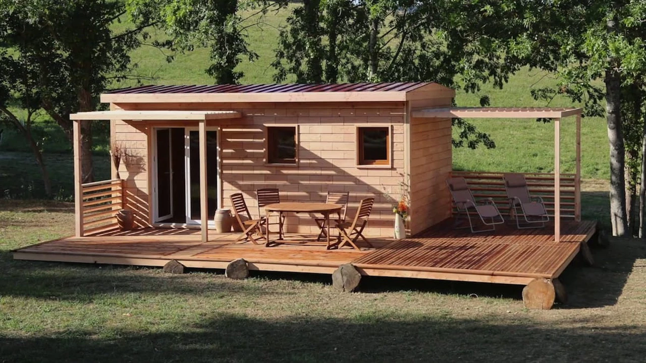 En fotos: así es una casa hecha con ladrillos sustentables que se encastran como Legos