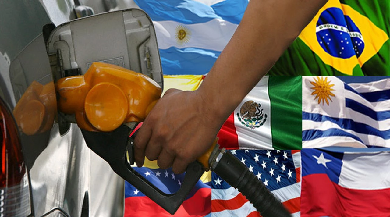 Precio de la nafta: qué lugar ocupa el paí­s en el "top ten" regional de combustibles