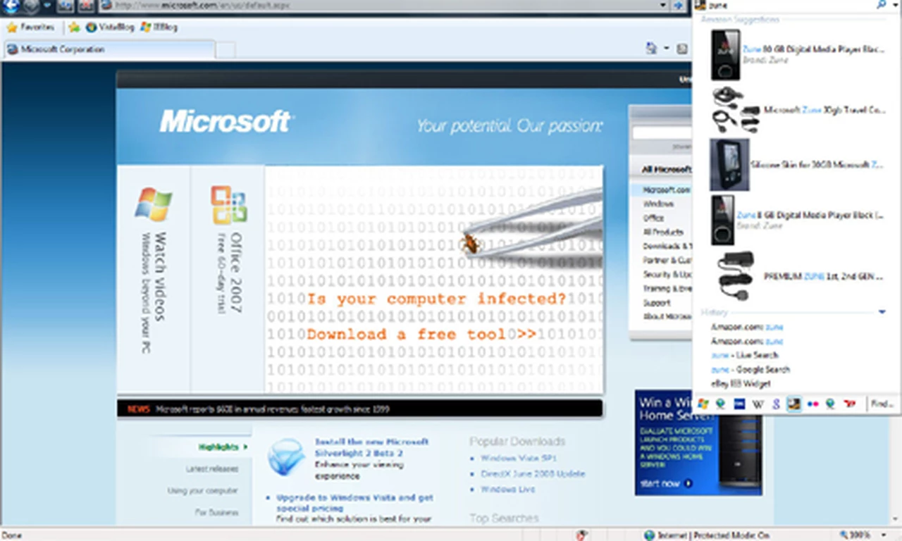 Microsoft lanza la última prueba del Internet Explorer