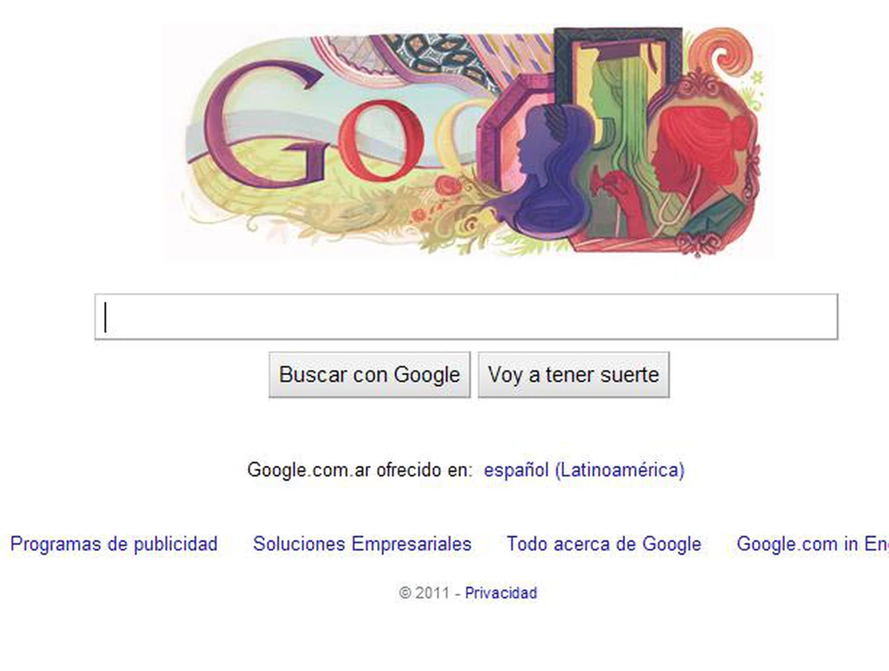 Google celebró el dí­a de la Mujer con un doodle especial