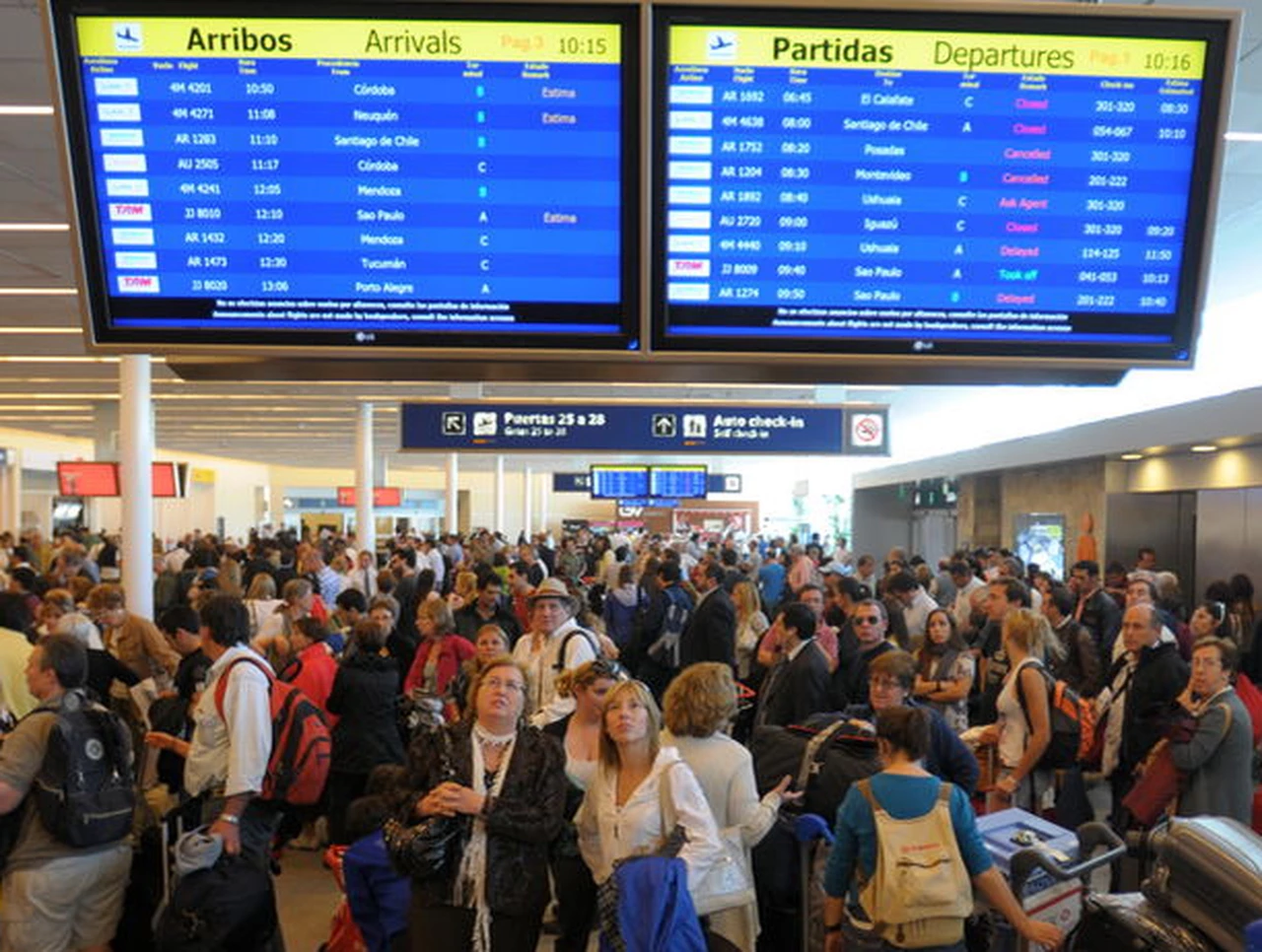 El tráfico de pasajeros en aeropuertos aumentó más del 8% durante agosto
