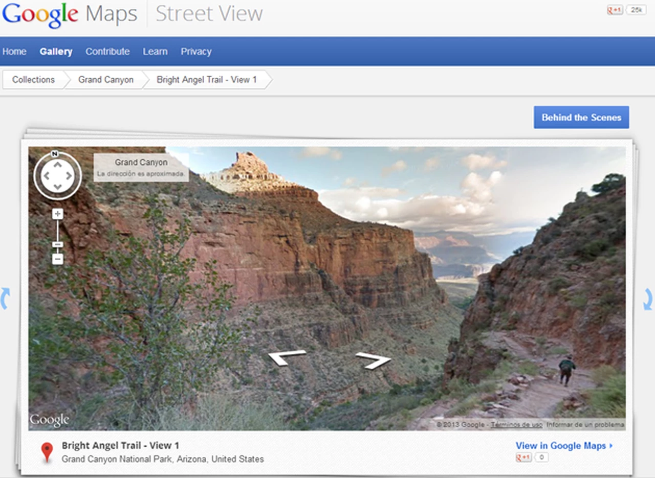 Google Street View acerca el Gran Cañón a todos los "turistas virtuales"