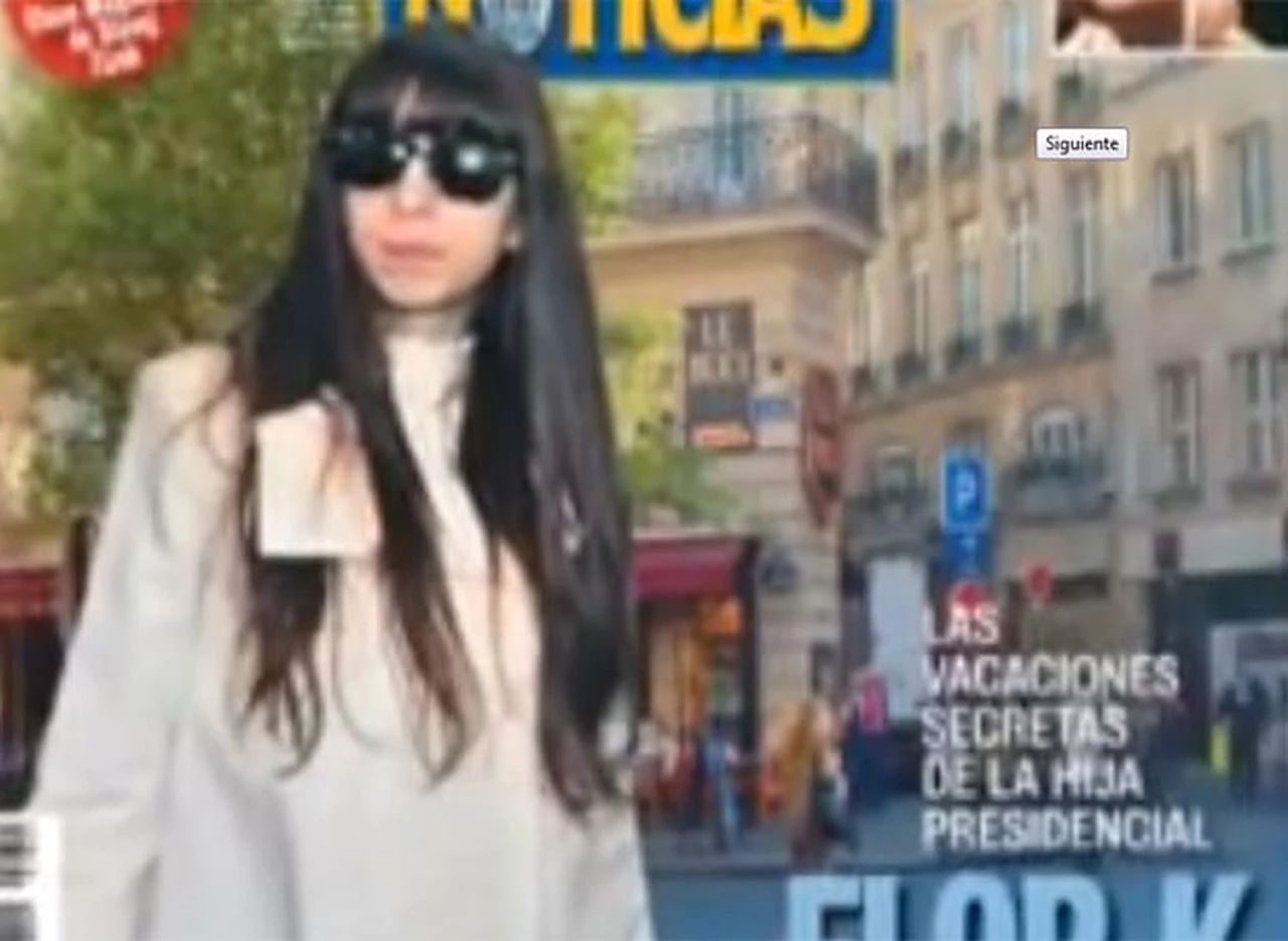 Un viaje de Florencia Kirchner a Francia generó revuelo en las redes sociales