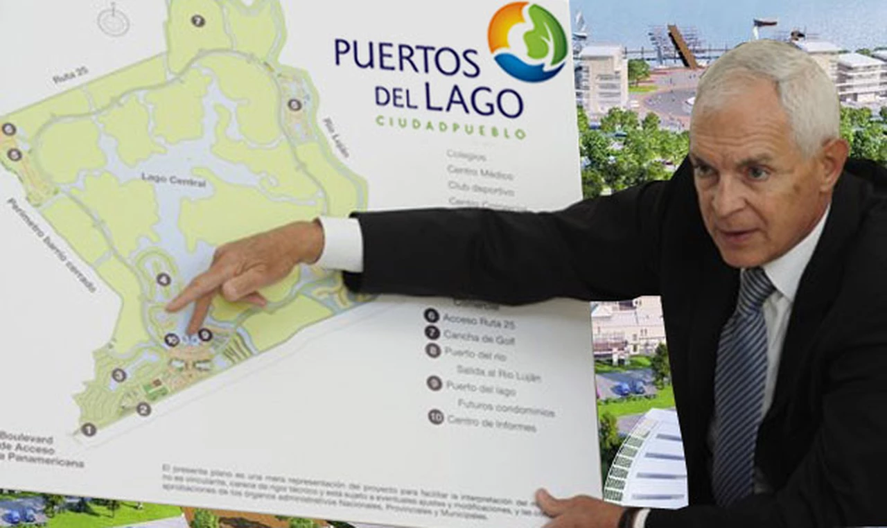 Costantini presenta nuevo barrio de "Puertos del Lago", con lotes a pagar en 30 cuotas fijas y en pesos