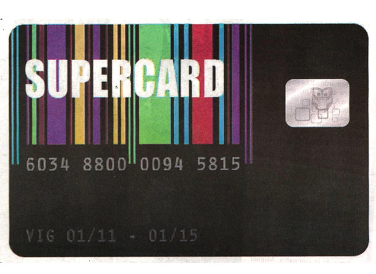 Cambios en la Supercard: suben a $6.000 el lí­mite de crédito y a $20.000 el tope de compra