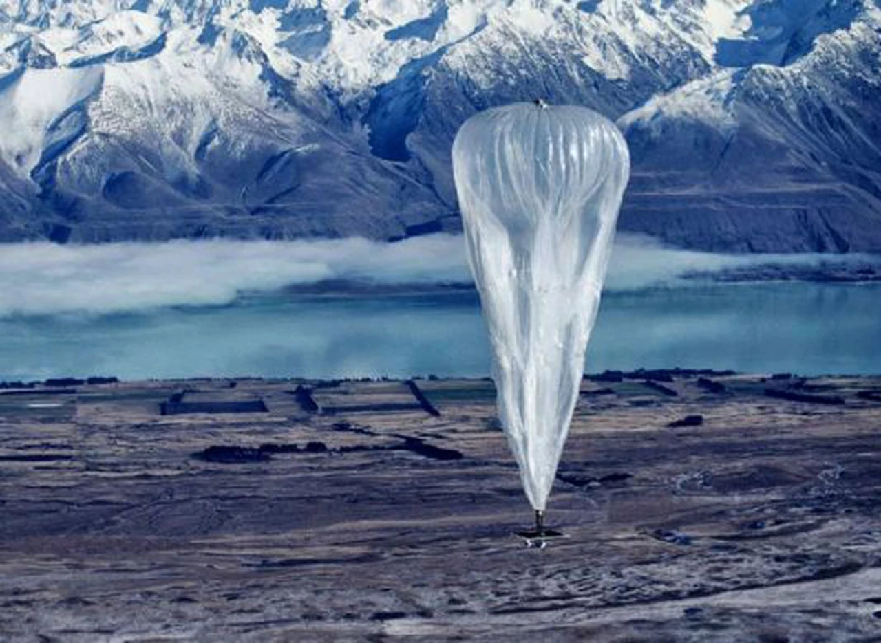 Google lanza 20 globos aerostáticos por dí­a para ofrecer Internet 