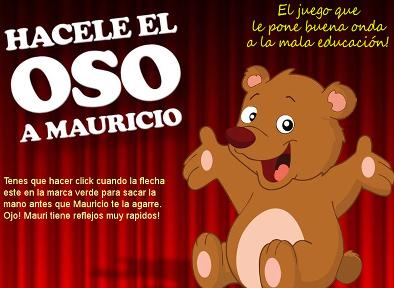 "Hacele el oso a Macri", el juego inspirado en el "desplante" al jefe de Gobierno