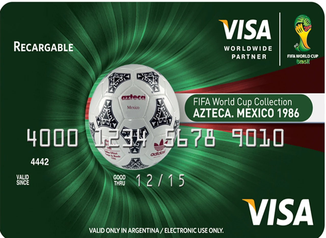 Para fanáticos del fútbol: Visa lanza tarjetas coleccionables con motivos de los Mundiales