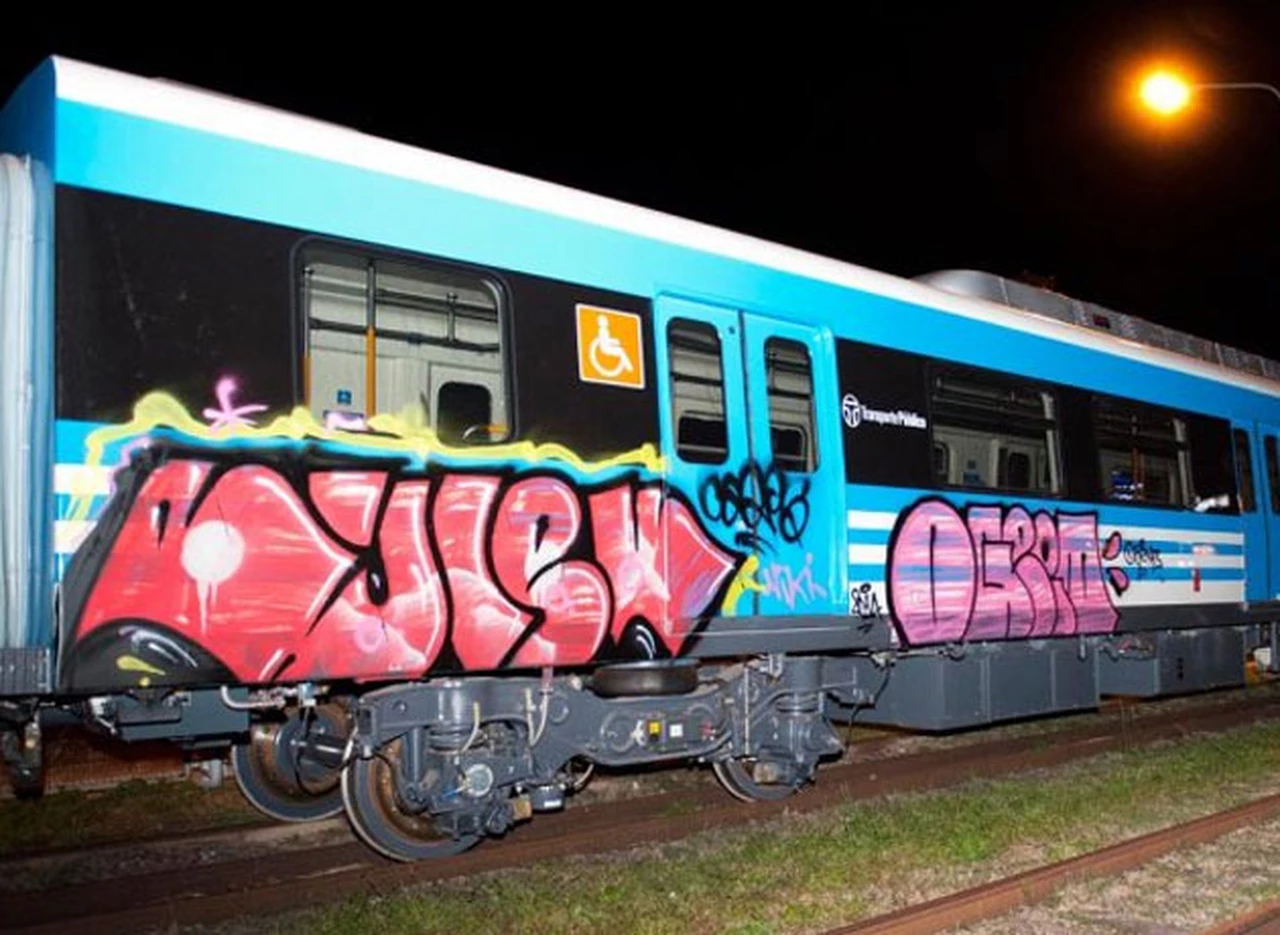 La persona que realice pintadas en un vagón de subte podrí­a pagar una multa de hasta $6.000