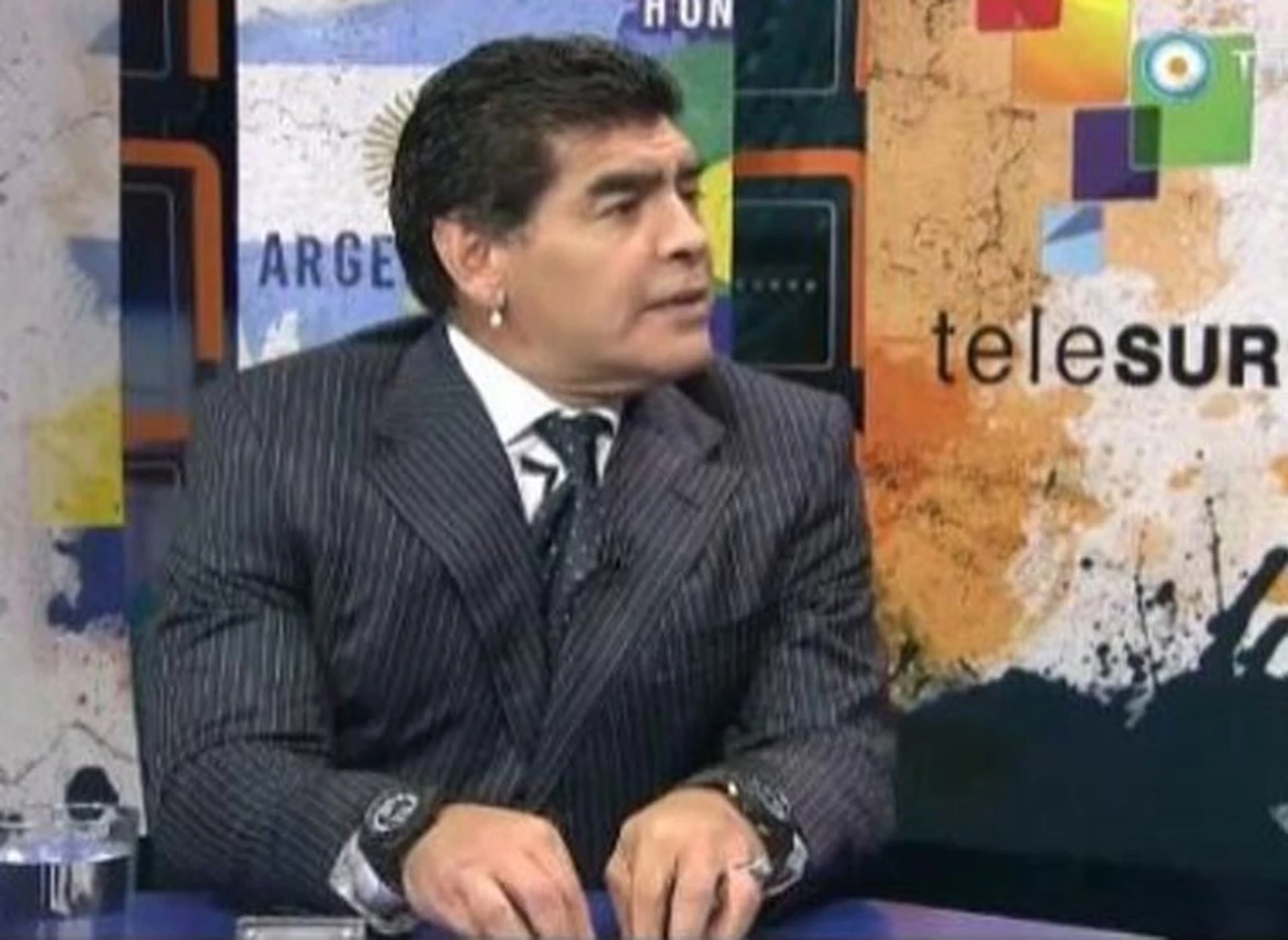 Polémica por el contrato del programa de Maradona y Ví­ctor Hugo con Telesur