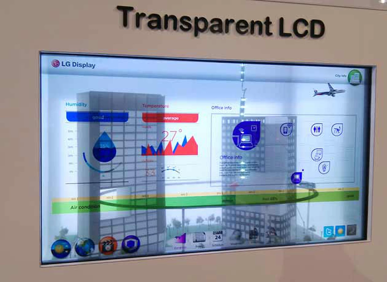 LG presenta en la Argentina un monitor con pantalla transparente