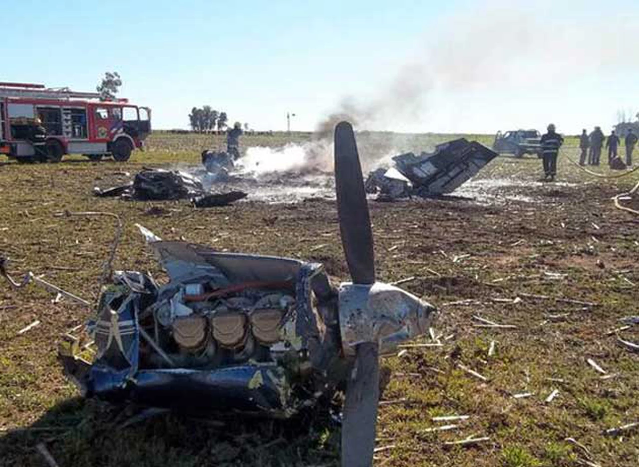 Murió el instructor de vuelo que tripulaba la avioneta accidentada en General Villegas