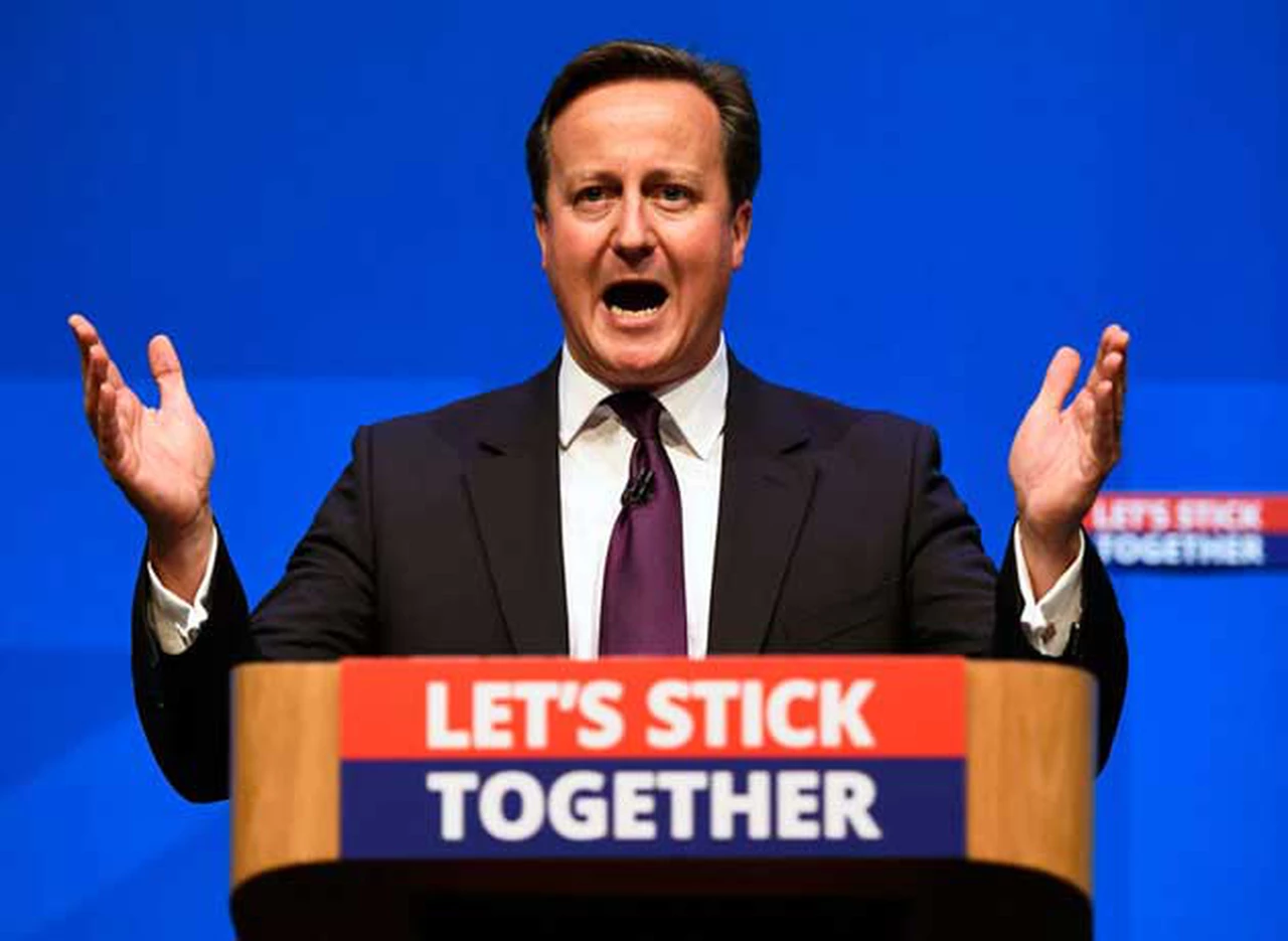 El mensaje de Cameron a dí­as del referéndum en Escocia: "Irse del Reino Unido serí­a un divorcio doloroso"