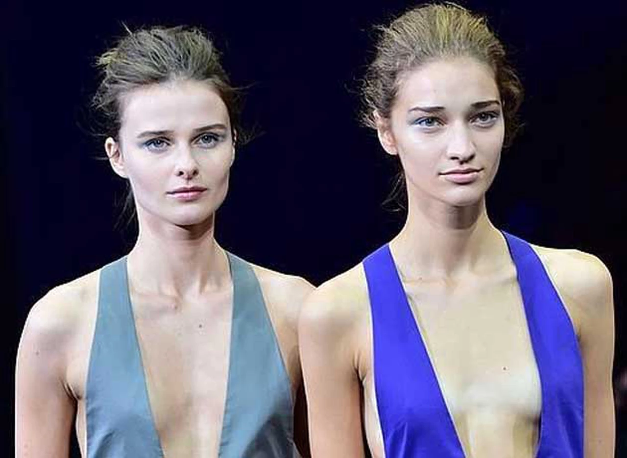 Polémica por las modelos ultradelgadas de Armani en su desfile de Milán