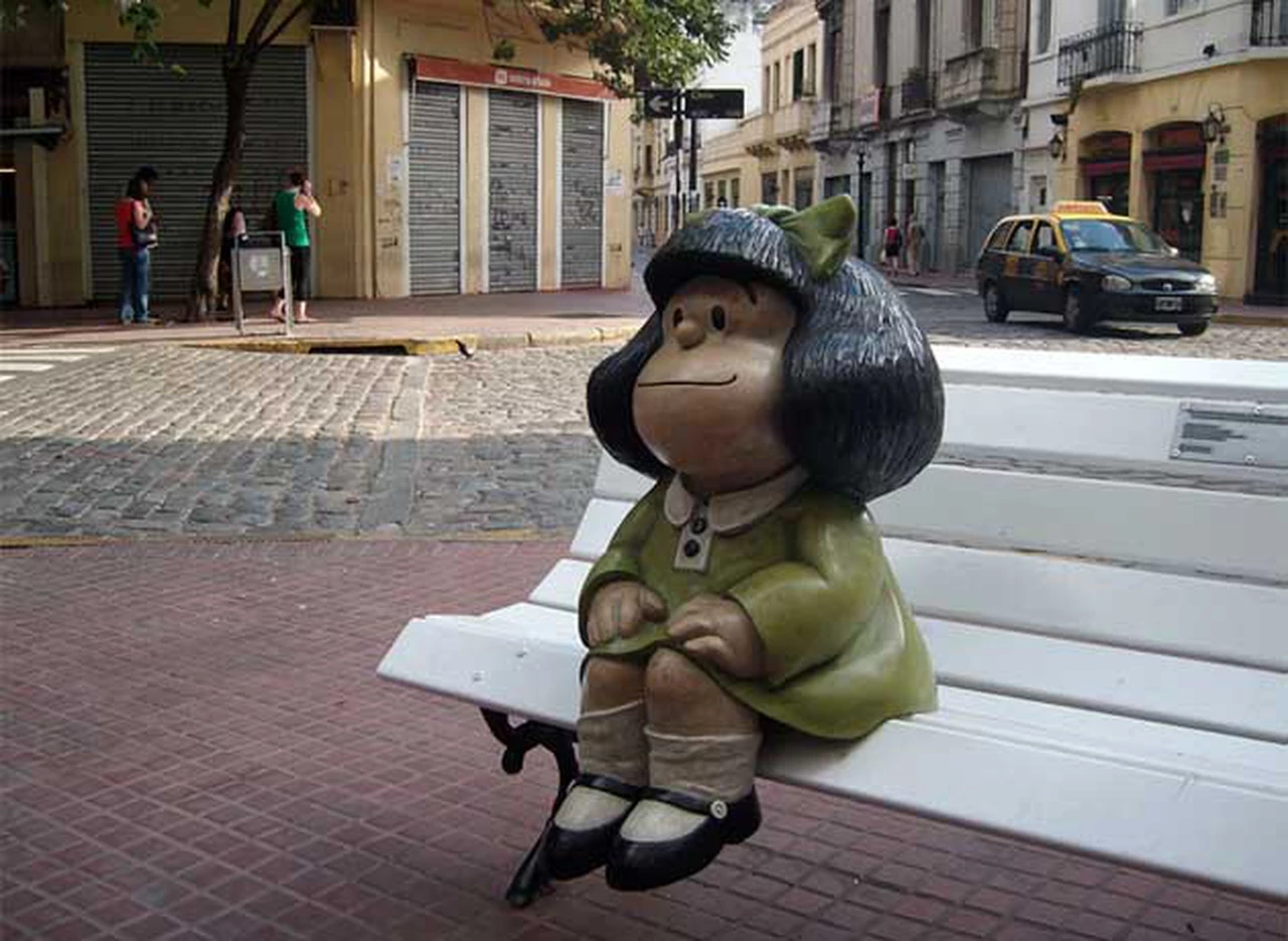 Para los 50 años de Mafalda, este lunes se le sumarán Susanita y Manolito en San Telmo