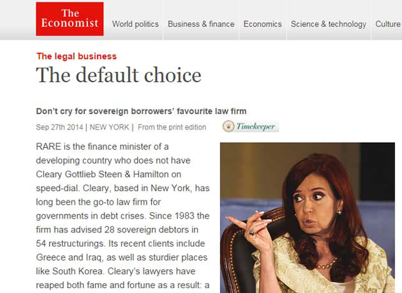 The Economist se metió con los honorarios de los abogados que intervienen en el conflicto con los buitres