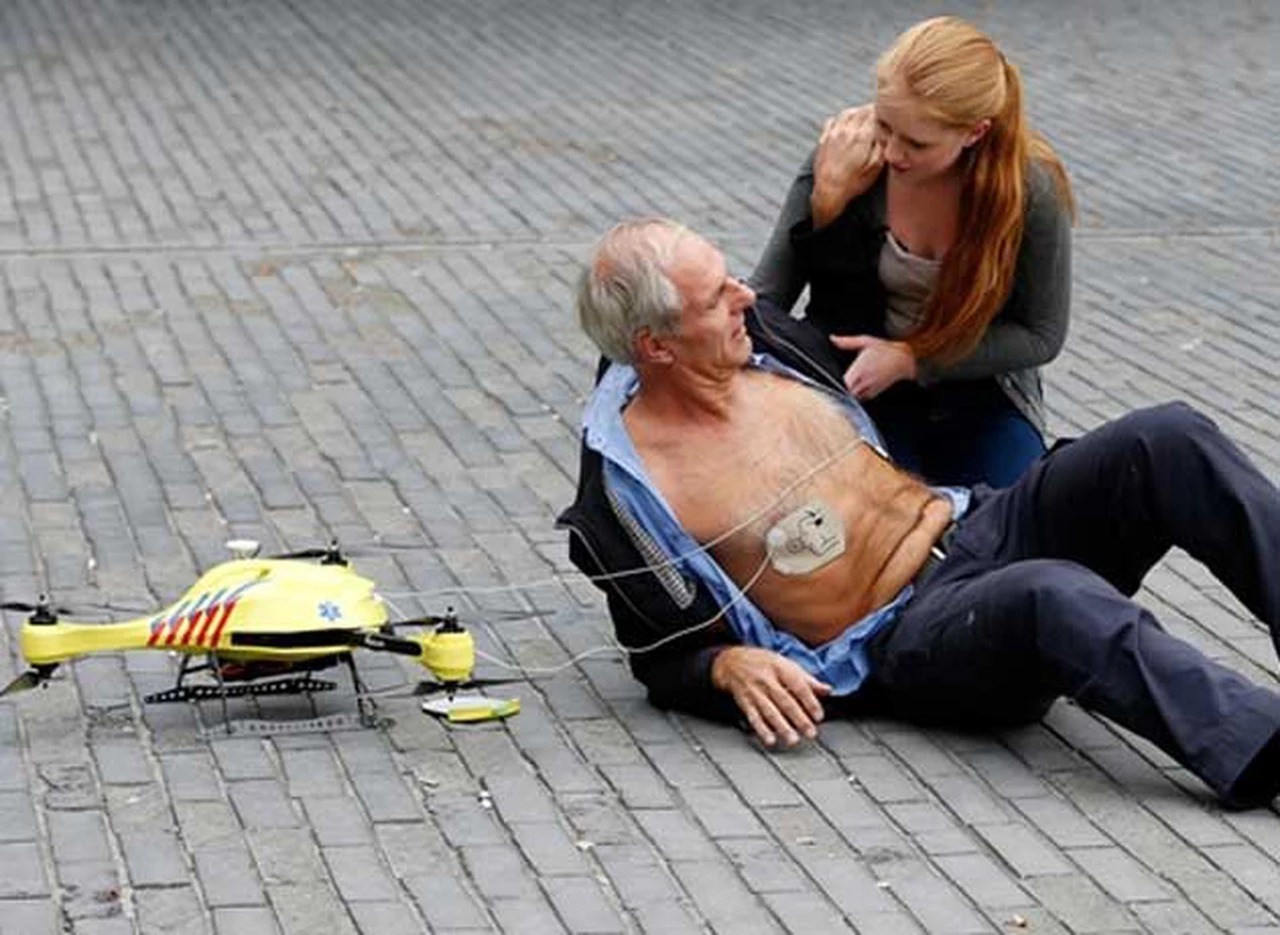 Un "drone" ambulancia podrí­a salvar vidas en casos de sufrir un paro cardí­aco