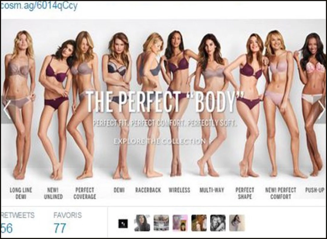 Polémica por campaña de Victoria's Secret que habla del "cuerpo perfecto"
