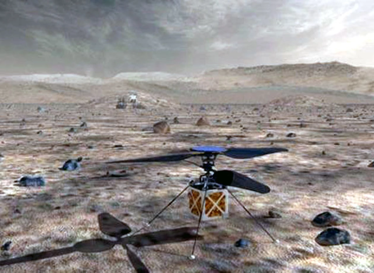 La NASA diseñó un dron de apoyo para las misiones a Marte