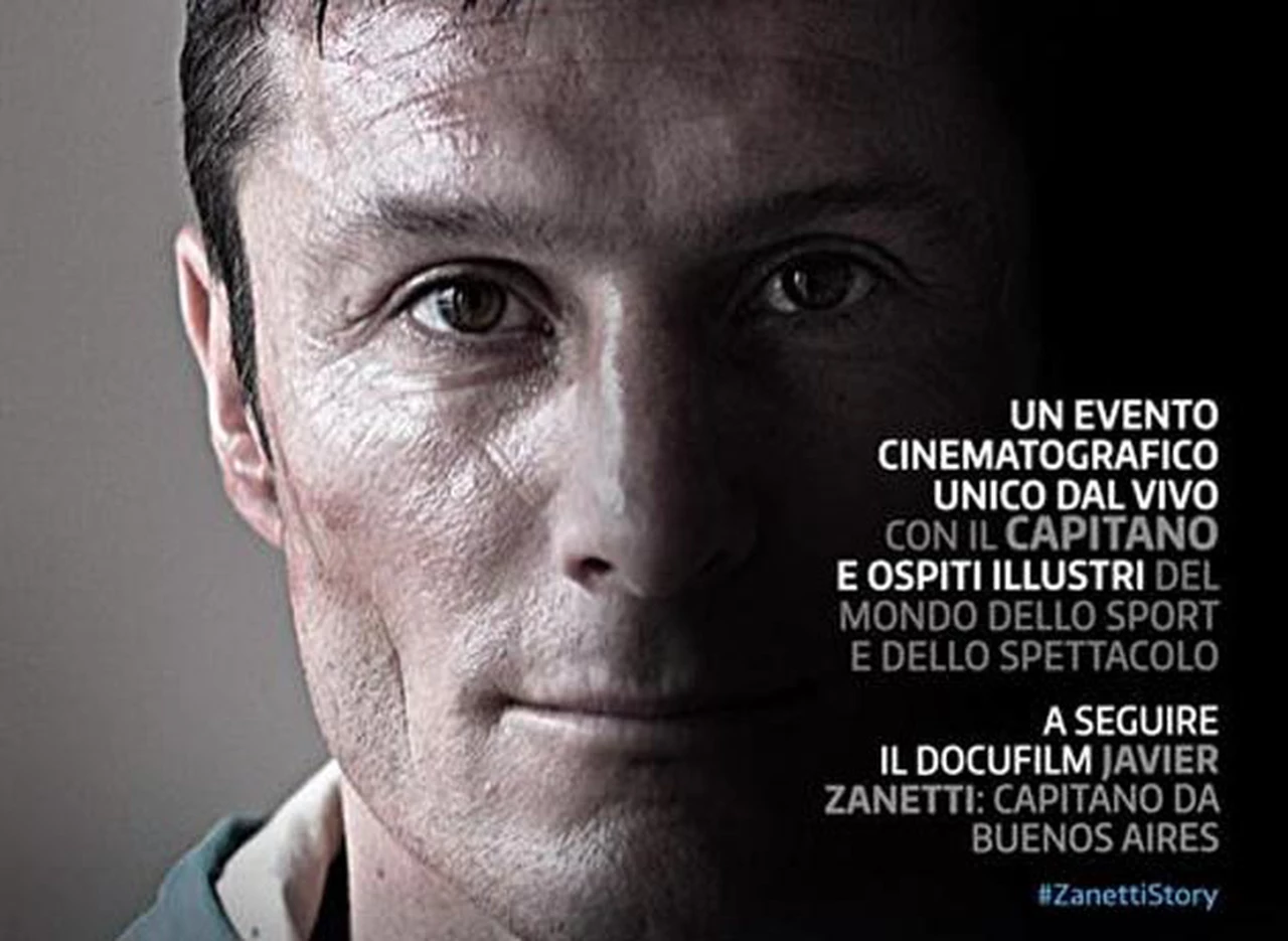 Entradas agotadas: hoy se estrena la pelí­cula de Javier Zanetti en Italia