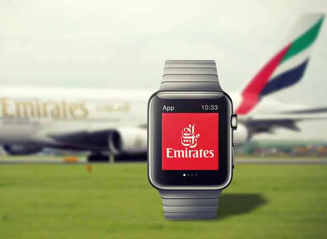 Emirates lanza una aplicación para el reloj inteligente de Apple