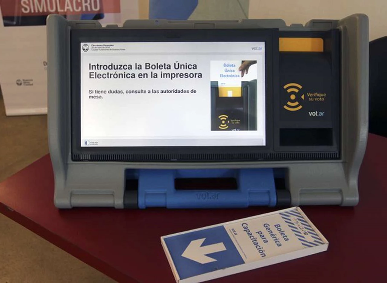 Así­ será el simulacro de voto electrónico en Buenos Aires