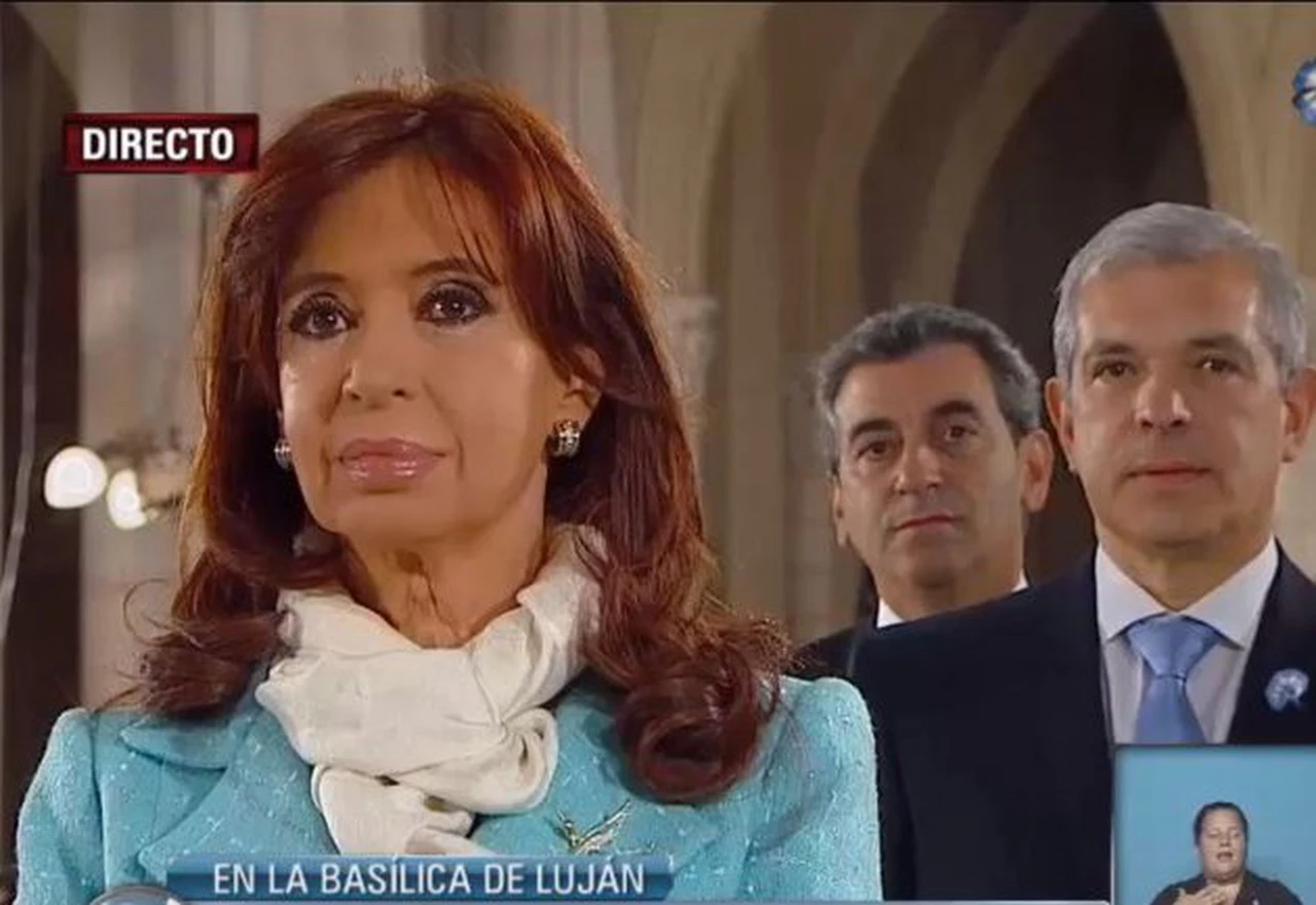 Cristina Kirchner participó de su último tedeum como Presidenta en Luján