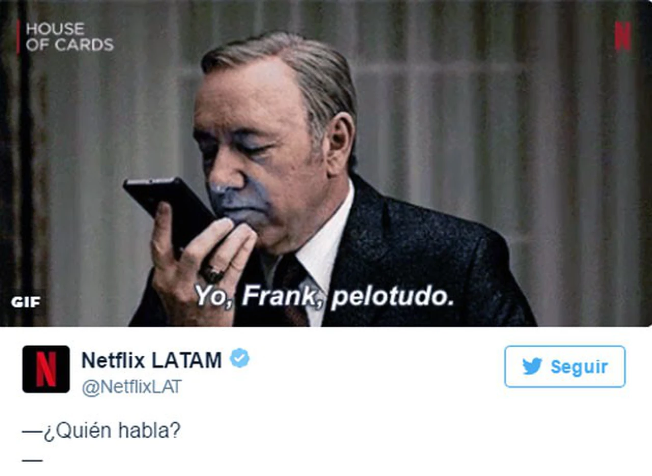 Hasta Netflix se burló de la conversación entre Cristina Kirchner y Oscar Parrilli