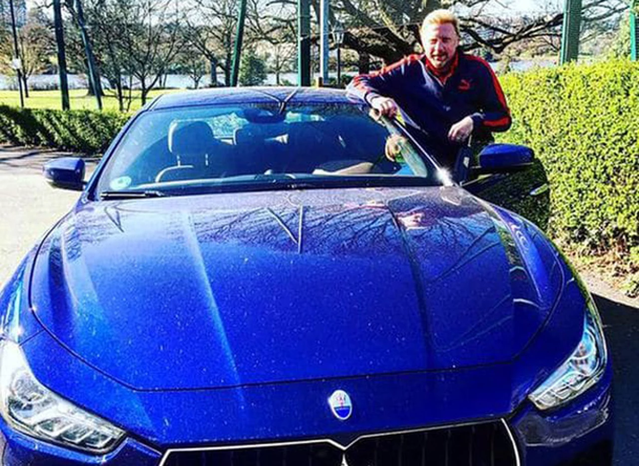Más problemas para Boris Becker: perdió su Maserati por no ser capaz de pagar las multas