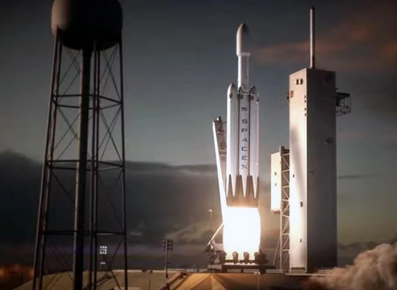 Presentaron el cohete más grande de Space X, que podrí­a llevar humanos a Marte