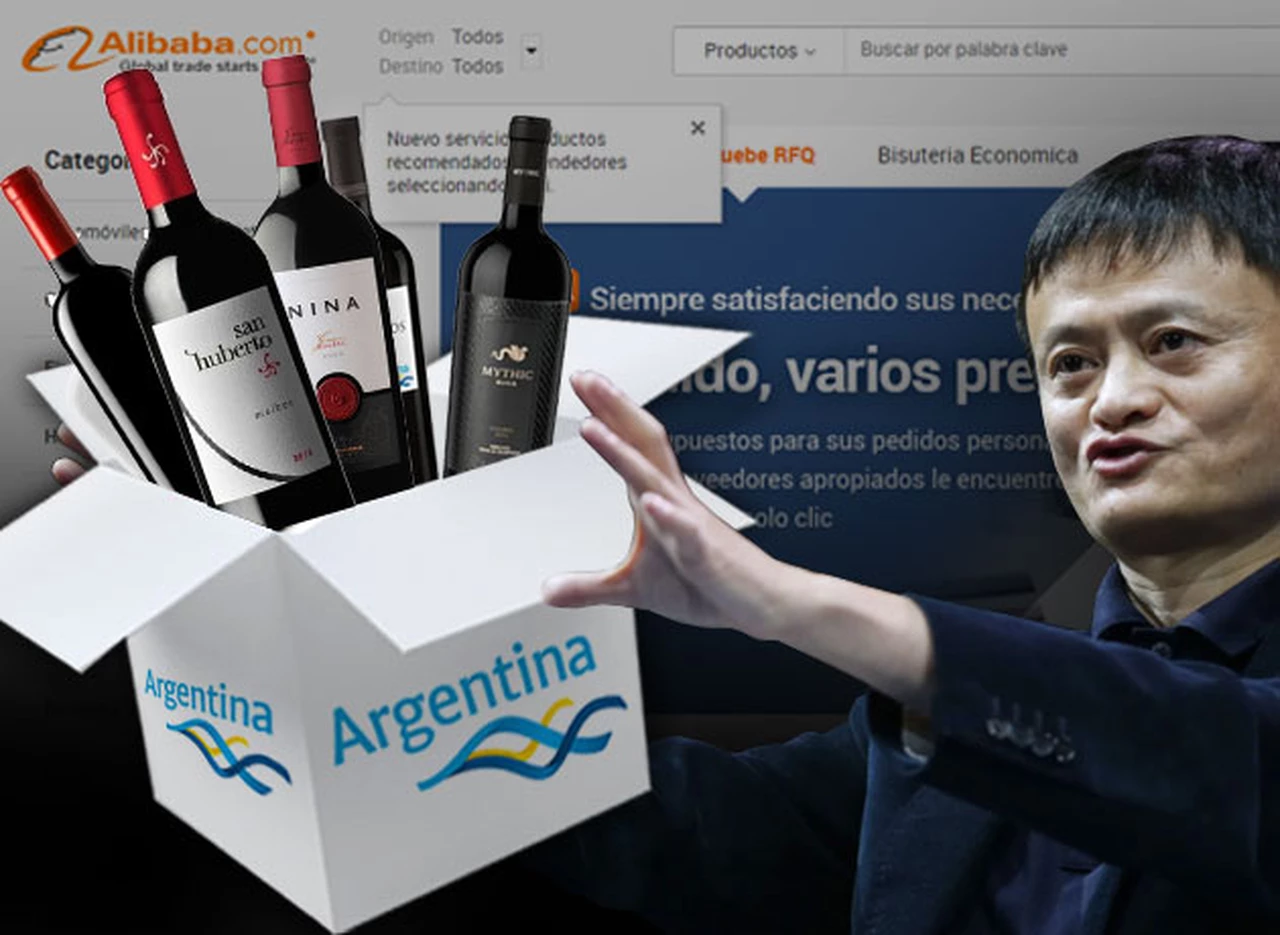 Alibaba ya vende los vinos de cuatro provincias argentinas