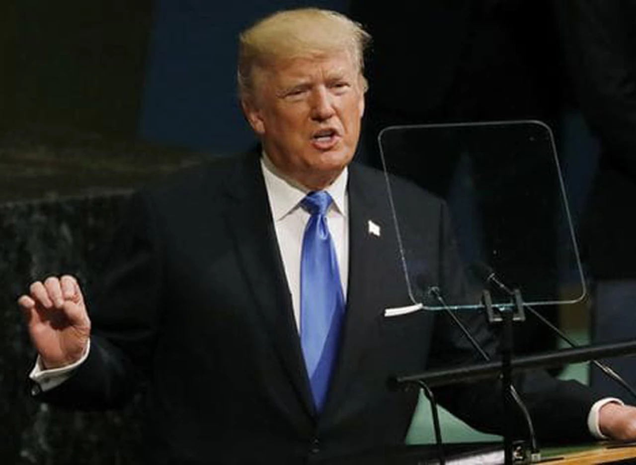 Trump amenazó en la ONU con "destruir totalmente a Corea del Norte" 