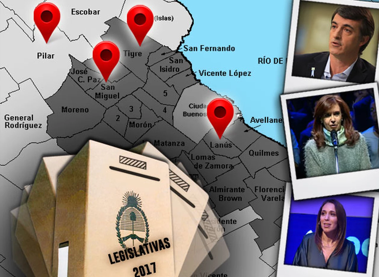 La pulseada entre Macri y Cristina se define en 11 "municipios swinging" del conurbano bonaerense