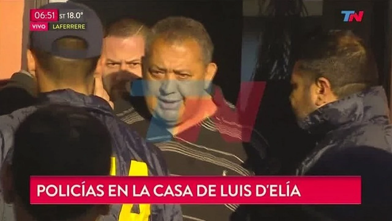 A los gritos salió Luis D'Elí­a esposado: "Libertad a todos los presos polí­ticos"