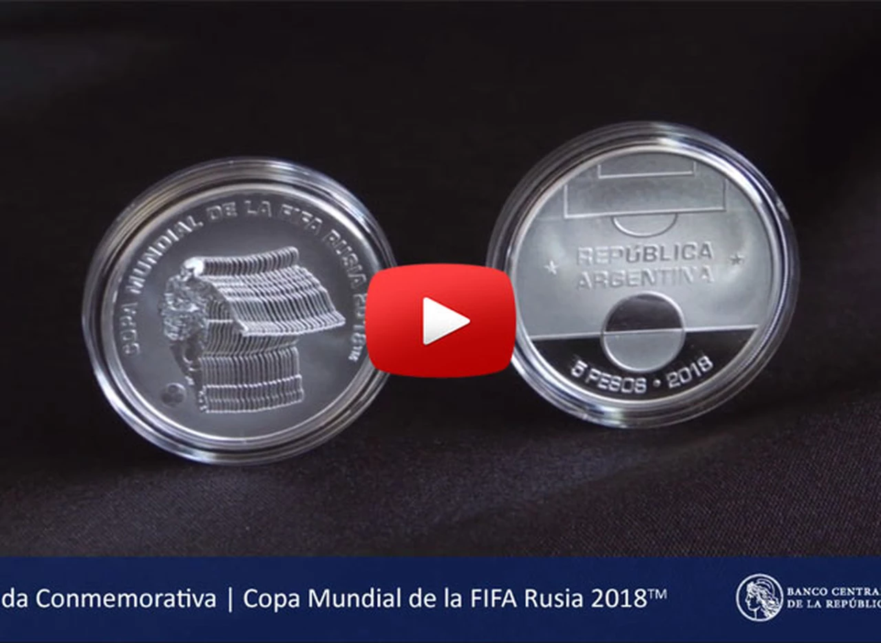 Video: así­ es la moneda coleccionable de $5 que lanzó el BCRA por el Mundial