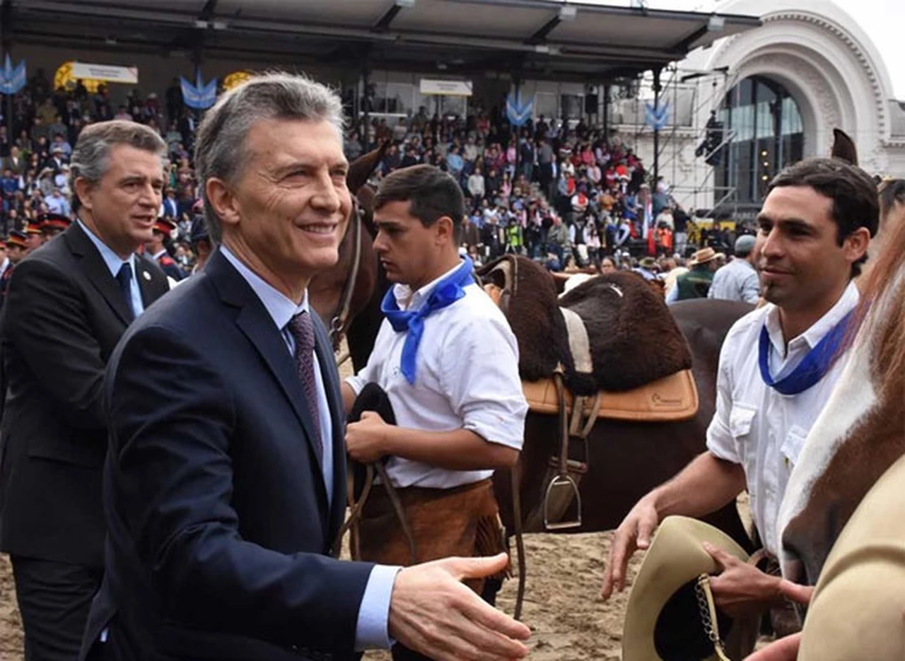 El mensaje polí­tico de Macri en la Rural: en plena recesión, apuesta al campo como motor de la economí­a