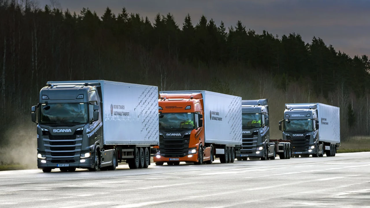 ¿Qué es el "platooning", la tecnología que impulsa Scania y que revolucionará el transporte de cargas?