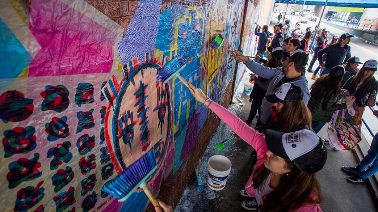 El arte colectivo inundó Buenos Aires en el Día Mundial del Consumo Responsable